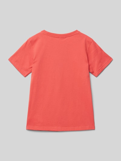 CHAMPION T-shirt met labelstitching Rood - 3