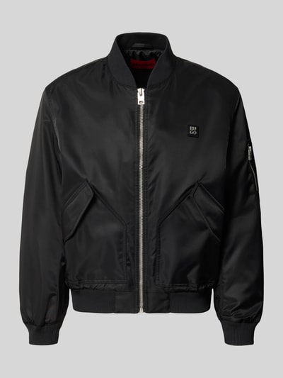 HUGO Regular Fit Bomberjacke mit Label-Applikation Modell 'Badam2611' Black 2