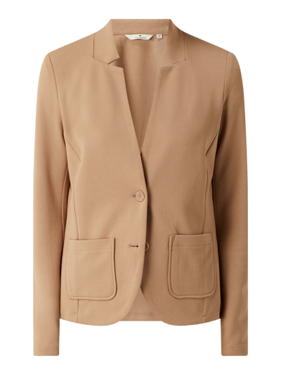 Tom Tailor Blazer met stretch  Hazelnoot - 2