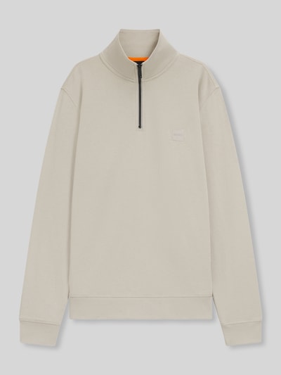 BOSS Orange Regular fit sweatshirt van puur katoen Beige - 2