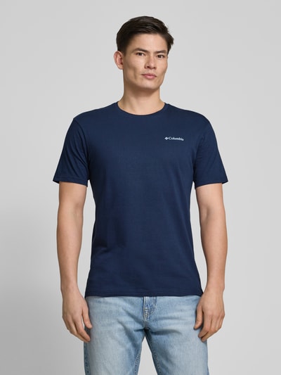 COLUMBIA T-Shirt mit Label-Stitching Marine 4