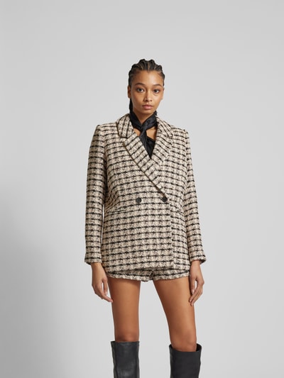 Anine Bing Oversized Blazer in Bouclé-Optik Ecru 4