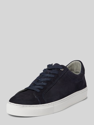 DIGEL Leren sneakers met labeldetail, model 'Summer' Marineblauw - 1