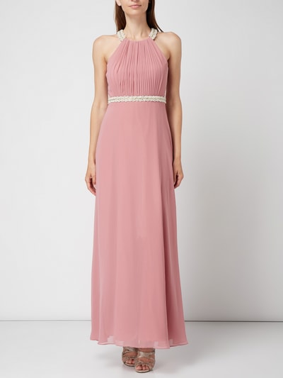 V.M. Abendkleid aus Chiffon mit Cut Out Pink 1