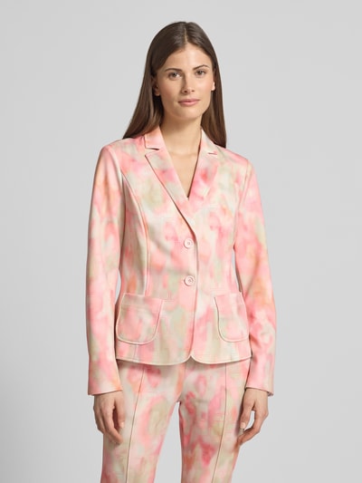 Marc Cain Slim Fit Balzer mit Reverskragen Pink 4
