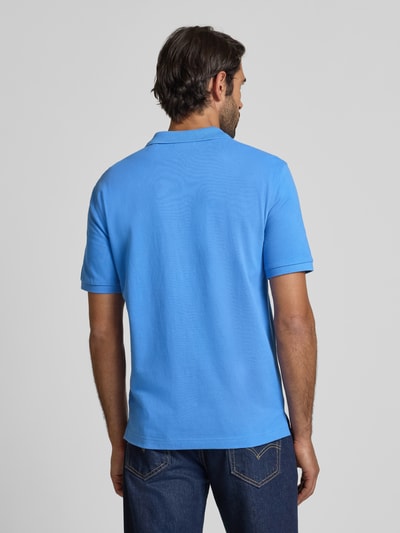 Gant Poloshirt met labelstitching Koningsblauw - 5