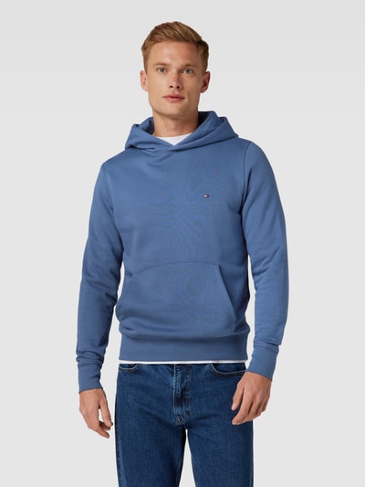 Tommy Hilfiger Hoodie mit Logo-Stitching Modell 'FLAG' Jeansblau 4