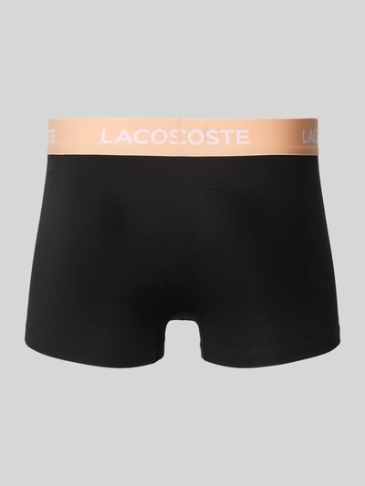 Lacoste Trunks mit Label-Bund im 3er-Pack Black 3