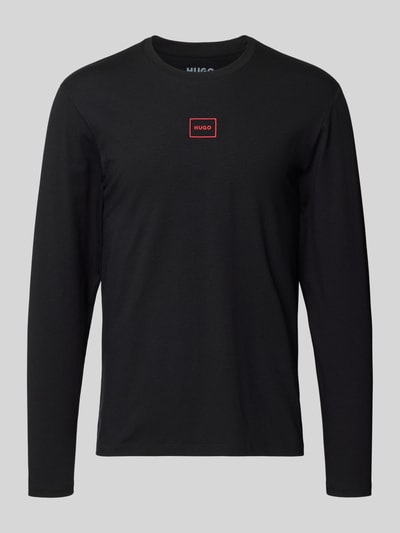 HUGO Slim Fit Unterhemd aus Baumwoll-Mix  Black 1