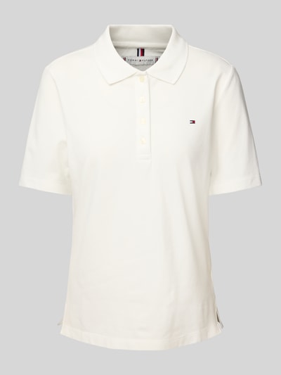 Tommy Hilfiger Regular fit poloshirt met logostitching, model '1985' Ecru - 2