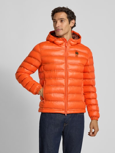 Blauer USA Steppjacke mit Zweiwege-Reißverschluss Modell 'CHARLES' Orange 4