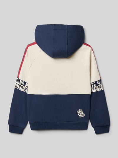 s.Oliver RED LABEL Regular fit hoodie van katoenmix Marineblauw - 3