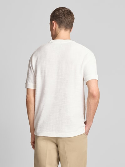 Marc O'Polo t-shirt o kroju relaxed fit z mieszanki bawełny Złamany biały 5