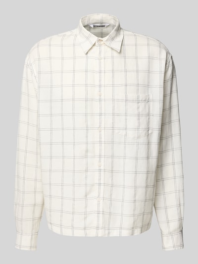 WEEKDAY Oversized Freizeithemd aus Viskose-Baumwoll-Mix mit Leinen-Anteil Offwhite 2