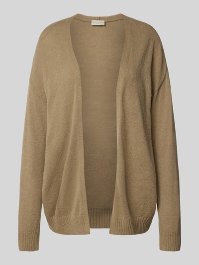 Milano Italy Gebreid jack met opengewerkte voorkant Zand - 2