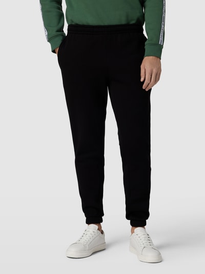 Lacoste Sweatpants mit Label-Streifen Modell 'TAPE' Black 4
