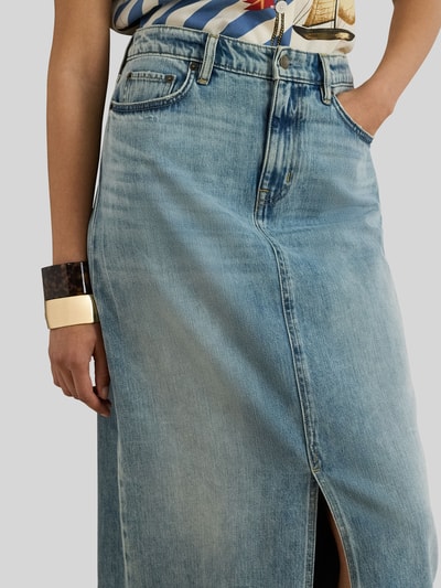 Lauren Ralph Lauren Taillierter Jeansrock aus Baumwoll-Lyocell-Mix Jeansblau Melange 3