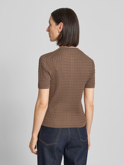 Tommy Hilfiger Kurtka z dzianiny o kroju regular fit z czystej bawełny Jasnobrązowy 5