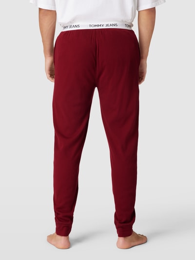 Tommy Jeans Sweatpants mit elastischem Logo-Bund Dunkelrot 5