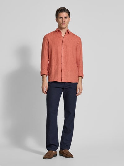 JOOP! Collection Regular Fit Leinenhose im 5-Pocket-Design Modell 'Fortress' Marine 1