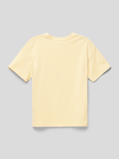 Jack & Jones T-shirt met ronde hals, model 'JORVESTERBRO' Lichtgeel - 3