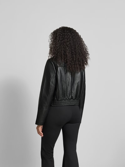 Self-Portrait Cropped Jacke mit Umlegekragen Black 5