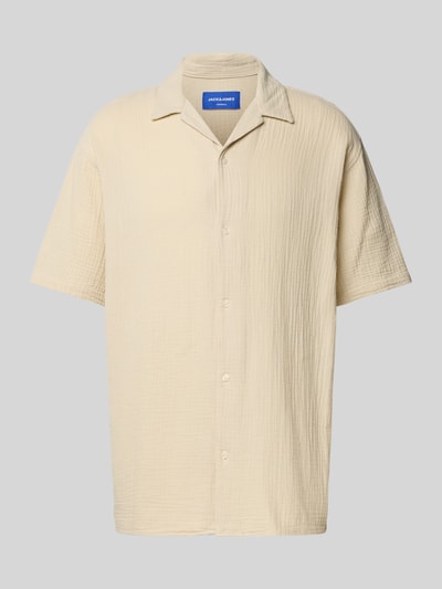 Jack & Jones Relaxed Fit Freizeithemd mit Umlegekragen Sand 2