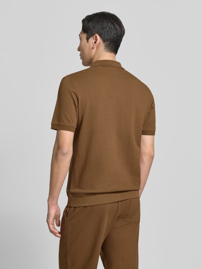 s.Oliver RED LABEL Regular Fit Poloshirt aus reiner Baumwolle Hellbraun 5