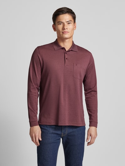 RAGMAN Shirt met lange mouwen met polokraag Rood - 4