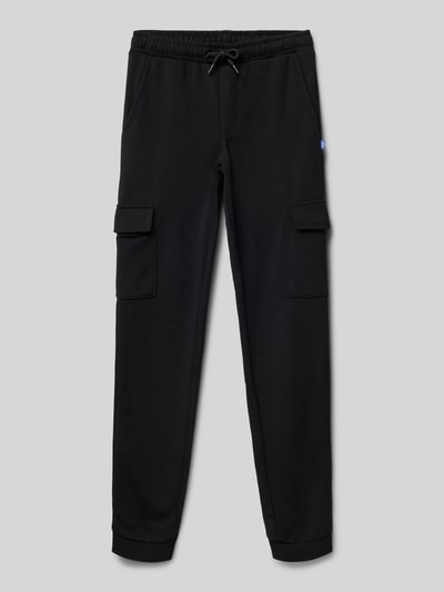 Jack & Jones Regular Fit Sweatpants mit Cargotaschen Modell 'GORDON' Black 1