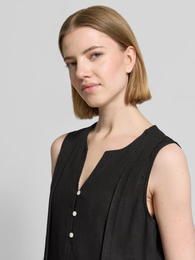 ICHI Minikleid aus Leinen-Viskose-Mix Modell 'LINNO' Black 3