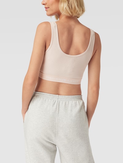 Polo Ralph Lauren Stanik z efektem prążkowania model ‘BRALETTE SLEEVELESS TANK’ Jasnoróżowy 5