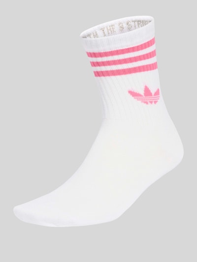 adidas Originals Skarpety z nadruk z logo Biały 1