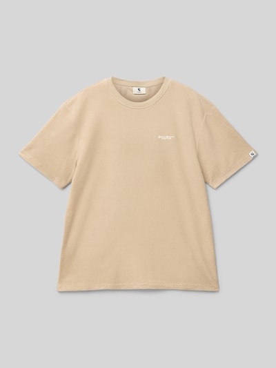 Garcia T-Shirt mit Label-Stitching Sand 1