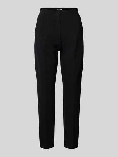 s.Oliver BLACK LABEL Jersey broek met persplooien Zwart - 2