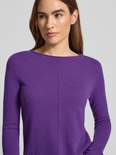 Christian Berg Woman Gebreide pullover van puur kasjmier Paars - 3