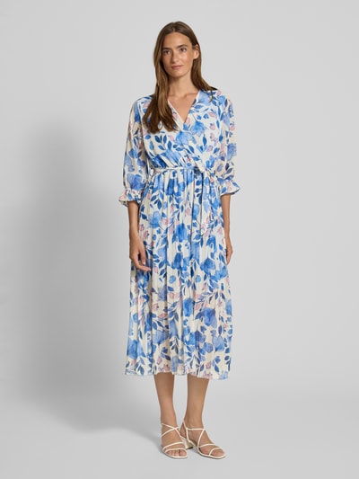 ZABAIONE Midikleid mit V-Ausschnitt Ocean 4