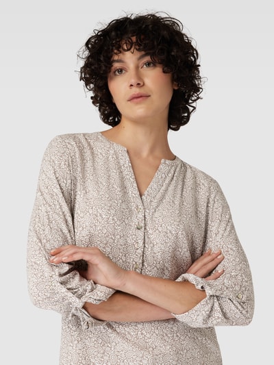 Montego Blouse met all-over motief  Taupe - 3