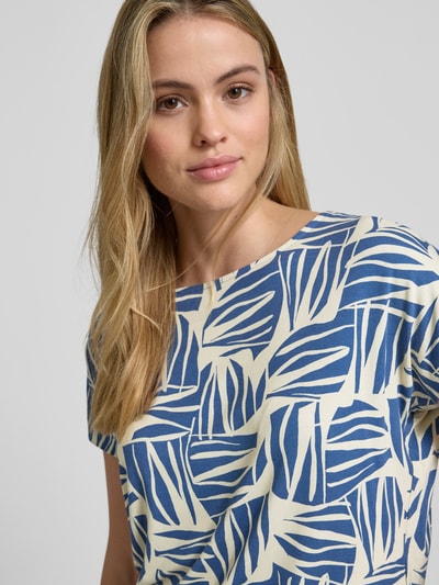 s.Oliver RED LABEL T-shirt o kroju relaxed fit z mieszanki wiskozy Oceaniczny 3