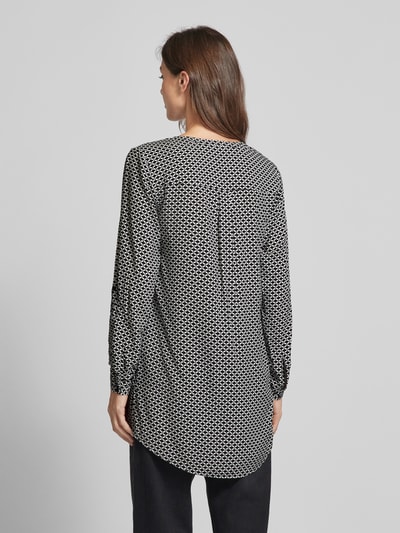 Christian Berg Woman Blouse met fijn all-over motief Zwart - 5