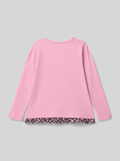 s.Oliver RED LABEL Shirt met lange mouwen in A-lijn van puur katoen Felroze - 3