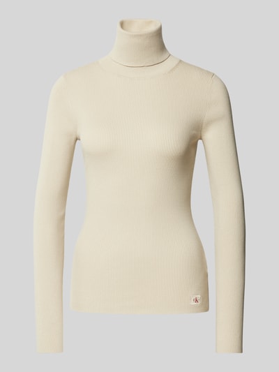 Calvin Klein Jeans Longsleeve mit Rollkragen Beige 2