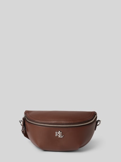 Lauren Ralph Lauren Lederbauchtasche mit Label-Applikation Modell 'MARCY' Dunkelbraun 2