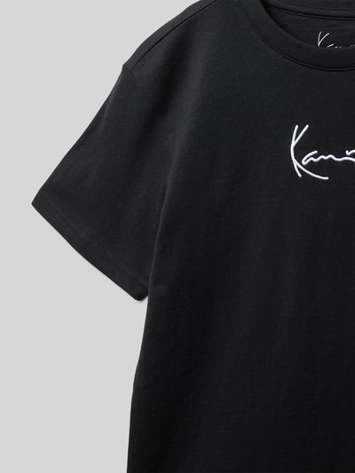 KARL KANI T-Shirt mit Logo-Stitching Black 2