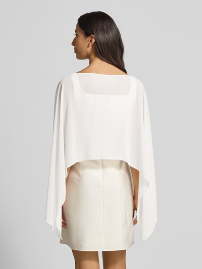 Christian Berg Cocktail Relaxed Fit Stola in semitransparentem Design Ecru 5