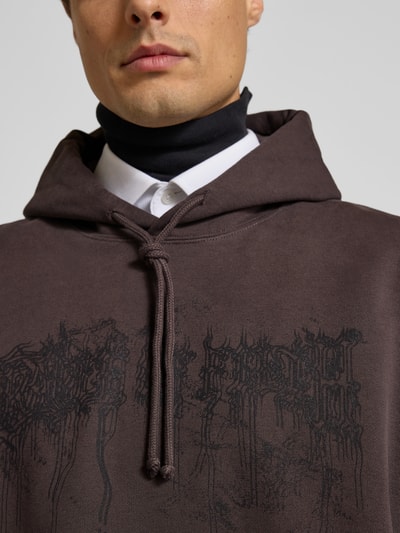 VETEMENTS Oversized Hoodie mit Kapuze Mittelbraun 3