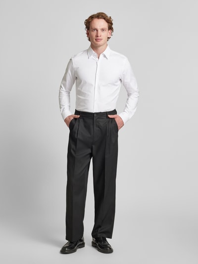 JOOP! Collection Slim Fit Business-Hemd mit Kentkragen Modell 'Pierce' Weiss 1