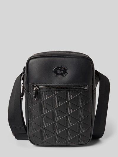 Lacoste Kameratasche mit Rindsleder Black 2