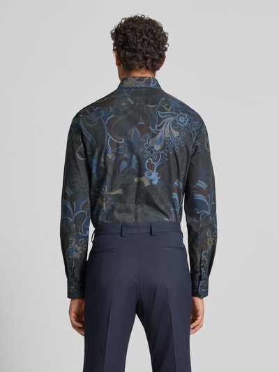 OLYMP No. Six Regular Fit Freizeithemd mit floralem Allover-Print Oliv 5