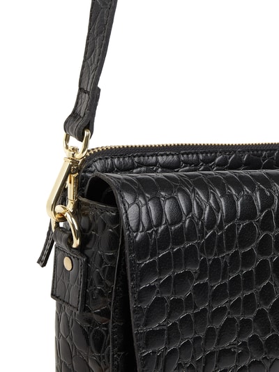 Treats Crossbody Bag aus Leder in Kroko-Optik Modell 'Ulrikka' Black 4